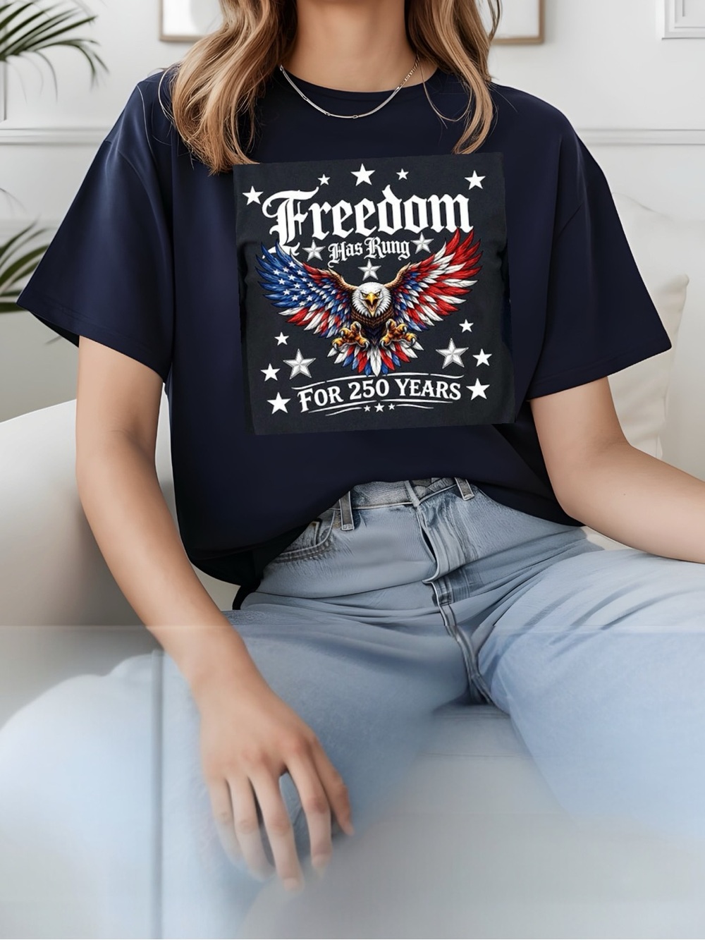 Freedom Fierce Patriot Flag Eagle T-shirt. Independence Day Unisex XXL 2XL 3XL